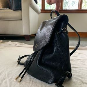 Kate Spade mini leather backpack! Pull tie!
